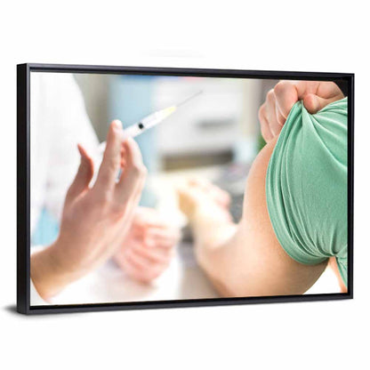 Influenza Vaccine Shot Wall Art