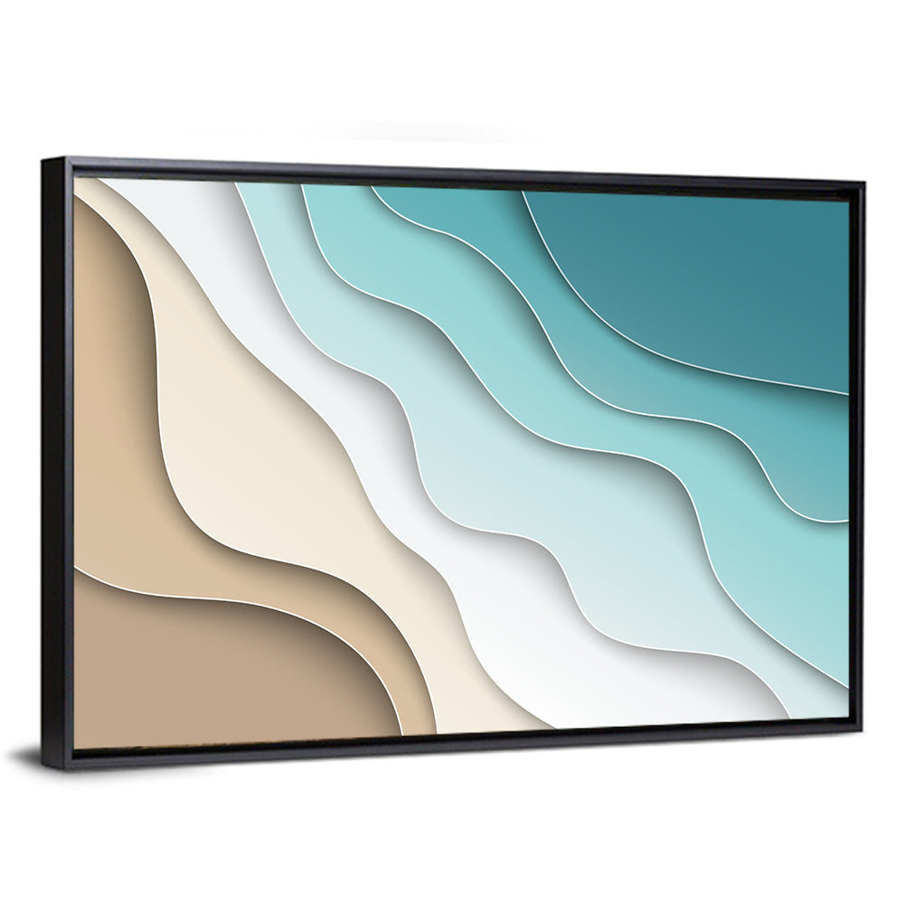 Aerial Beach Layers Wall Art