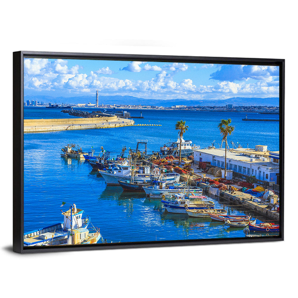 Sfax Fishing Harbor Wall Art