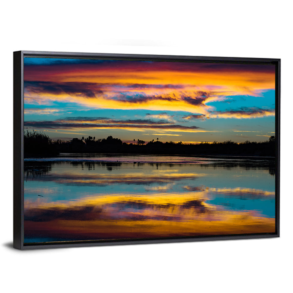 Colorado River Dusk Reflection Wall Art