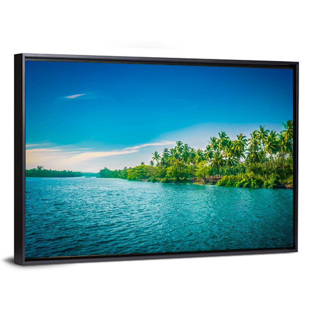 Tropical River in India Wall Art