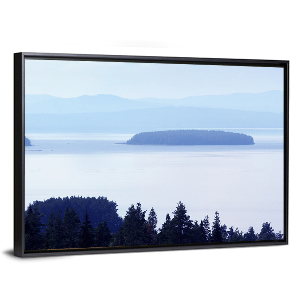 Dalarna Mist with Lighthouse Wall Art