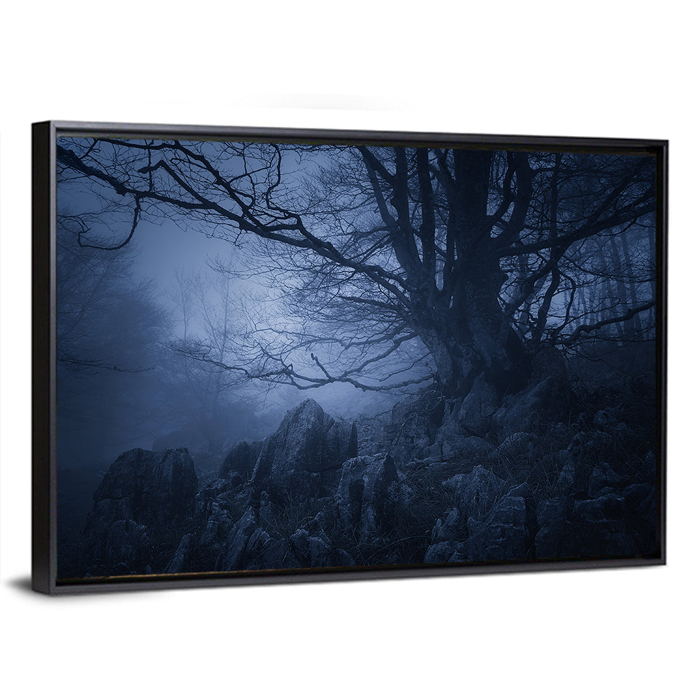 Gnarled Tree at Twilight Wall Art