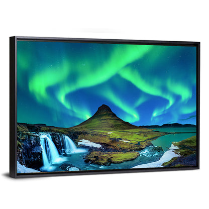 Aurora Borealis Kirkjufell Wall Art