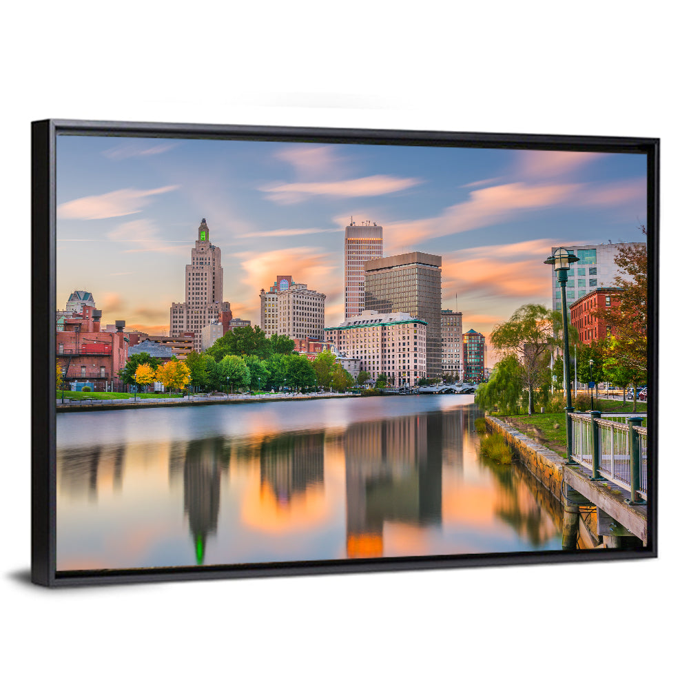 Providence Golden Hour Skyline Wall Art