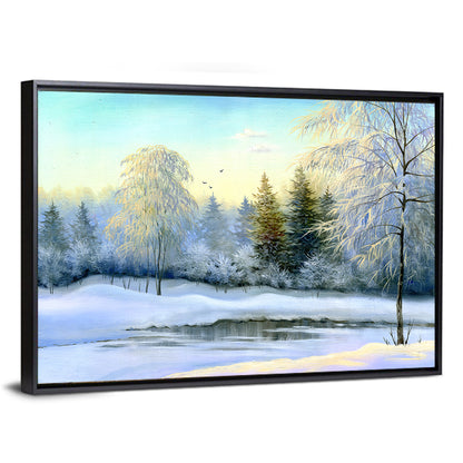 Frozen Winter Lake Wall Art