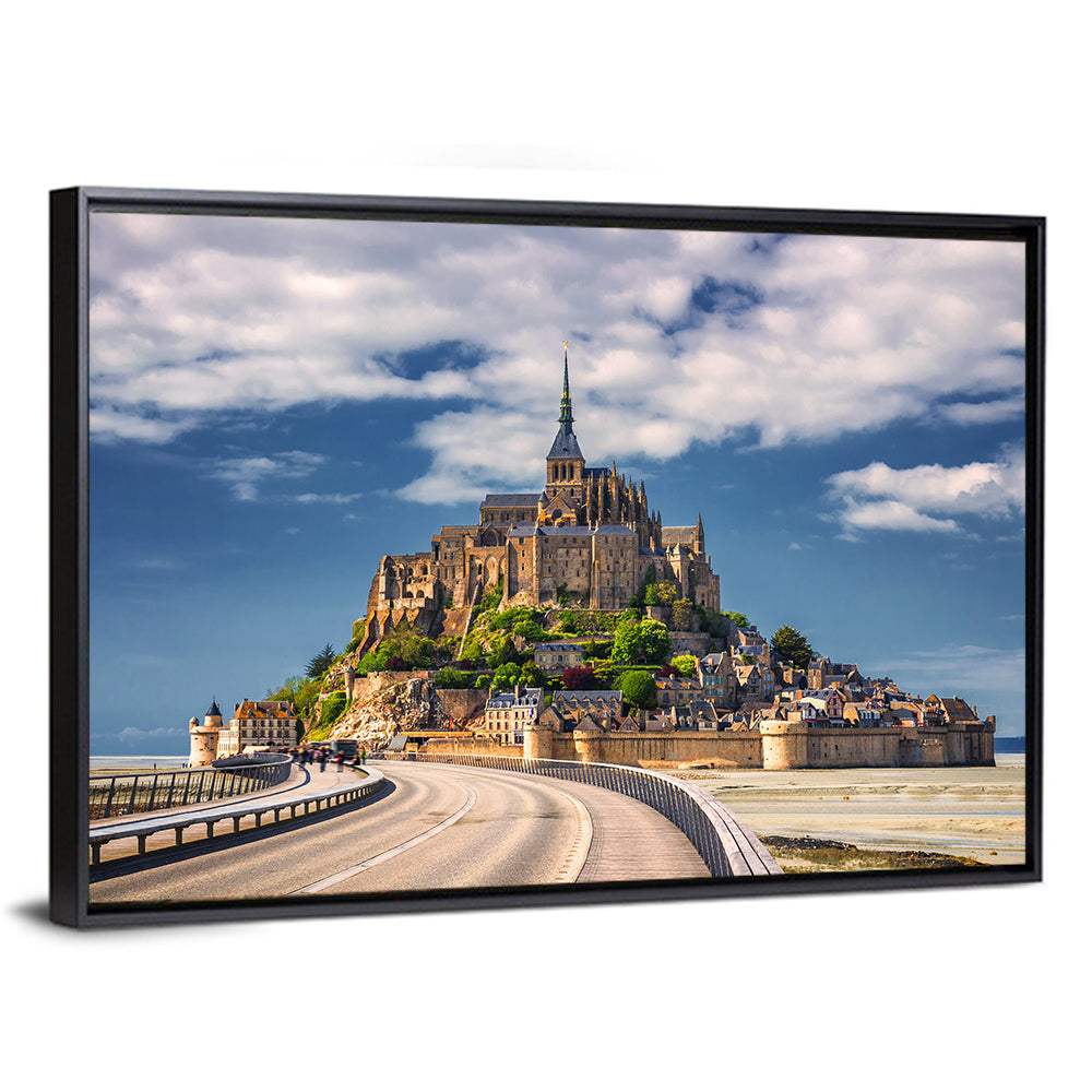 Mont Saint-michel at Low Tide Wall Art