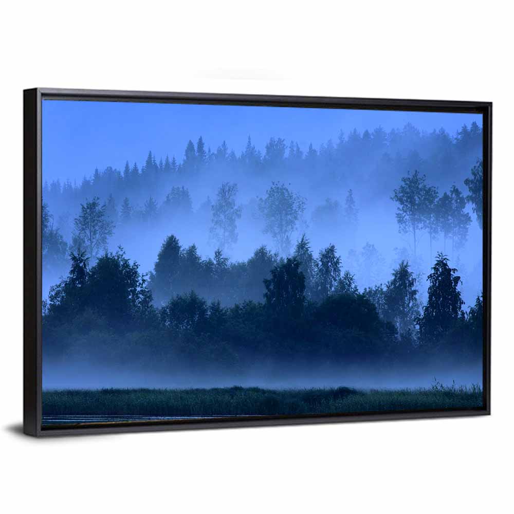 Misty Finnish Nightscape Wall Art