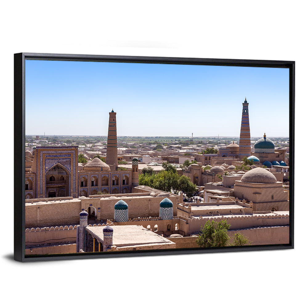 Khodja Mosque Minarets, Khiva Wall Art
