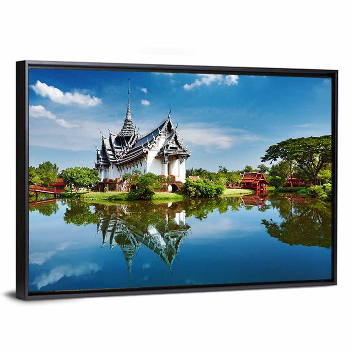 Phra Kaew Pavilion, Ancient City Wall Art as a framed canvas