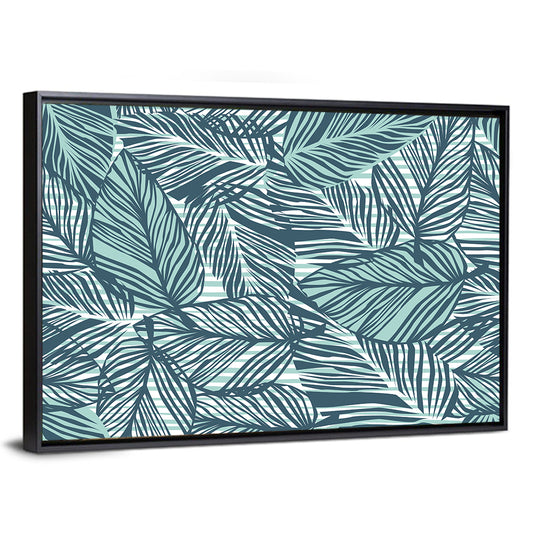 Palm Leaves Pattern Wall Art