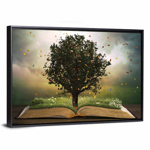 Garden On An Open Bible Wall Art