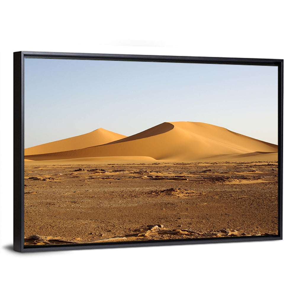 Golden Hour Desert Dunes Wall Art