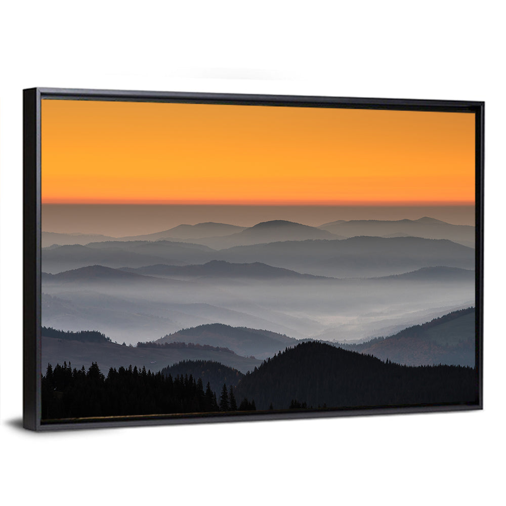 Rarau Mountains Sunrise Wall Art