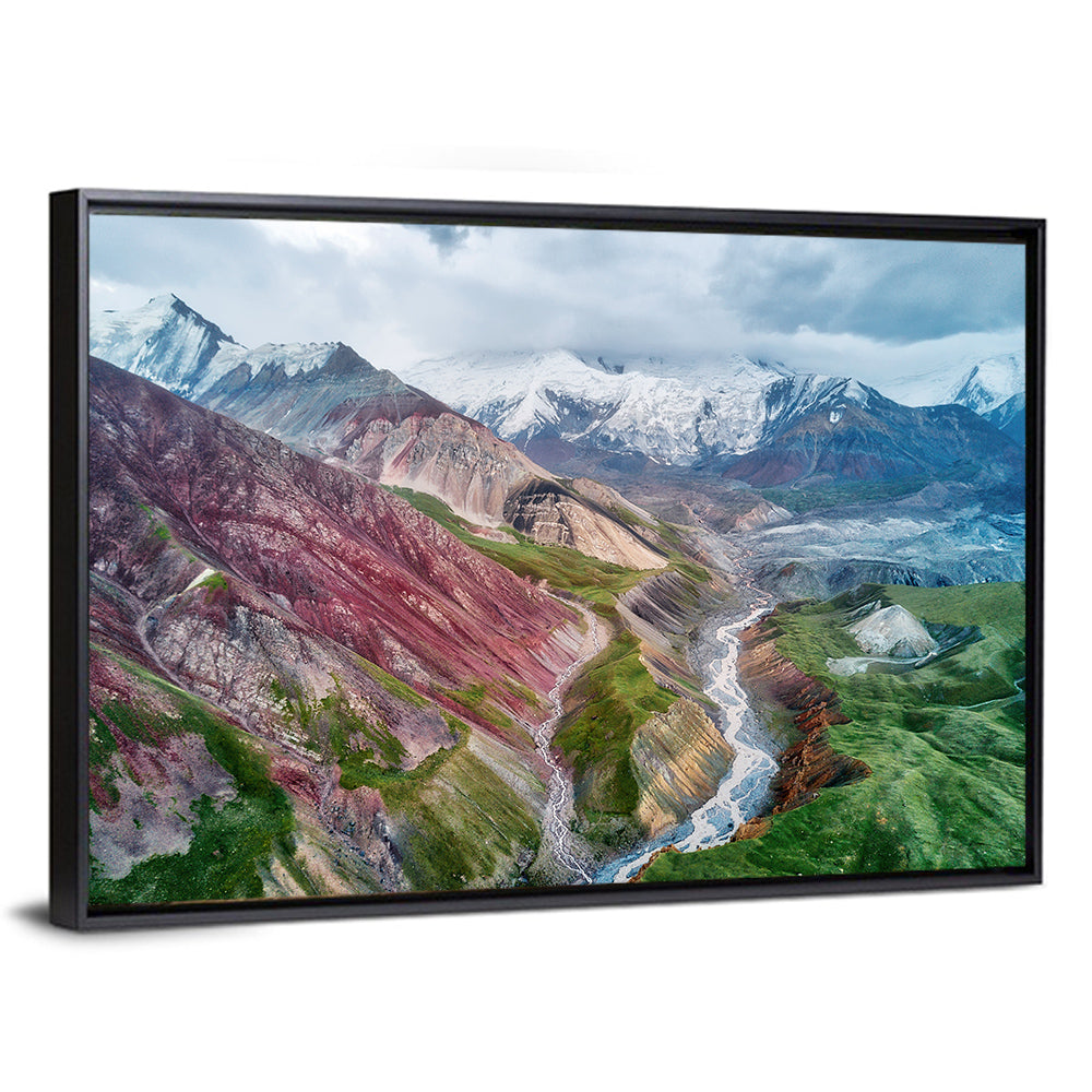 Mount Lenin Glacial Valley Wall Art