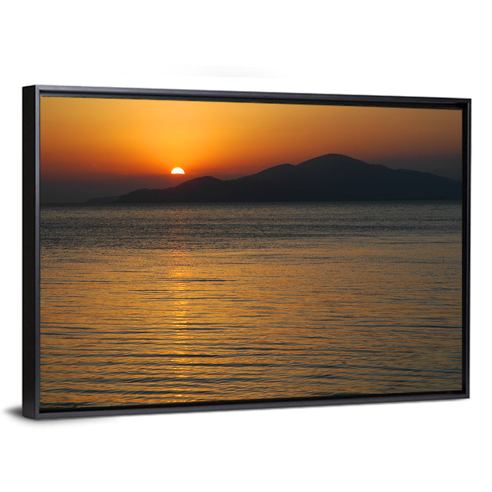 Lake Sevan Sunset Reflection Wall Art
