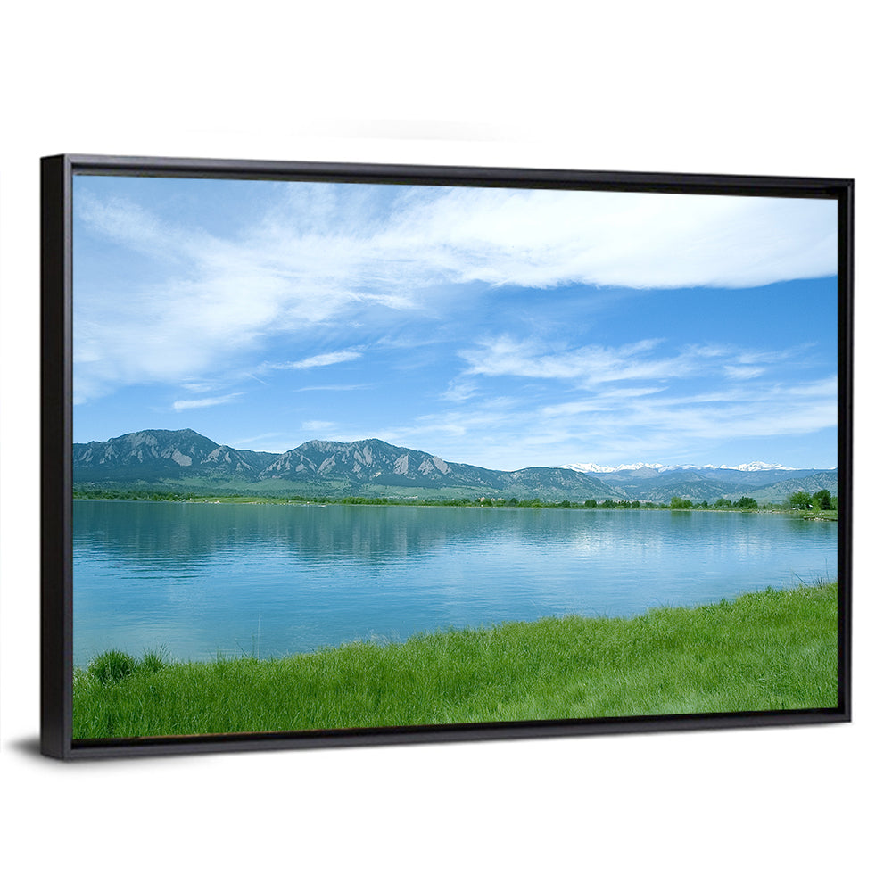 Boulder Reservoir and Flatirons Wall Art
