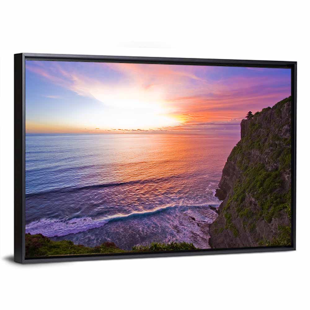 Sunset Over Ocean Wall Art
