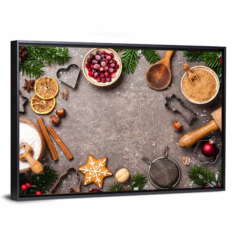 Baking Cookies With Ingredients Wall Art