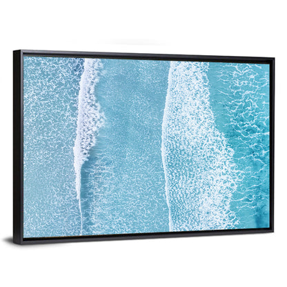 Moving Beach Waves Wall Art