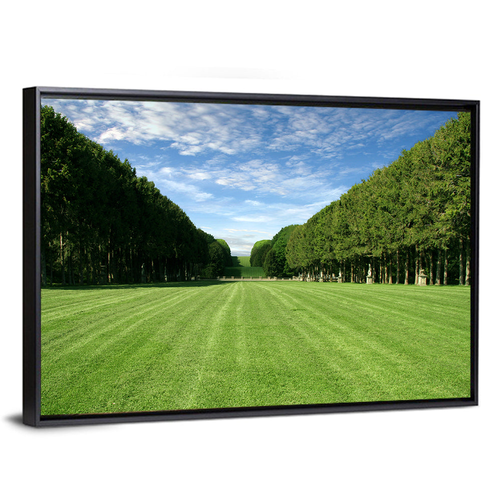 Tree-lined Manicured Lawn Wall Art