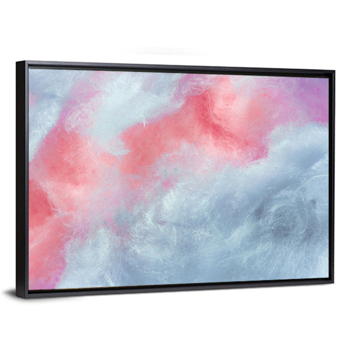 Spun Sugar Abstract Wall Art as a framed canvas