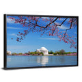 Thomas Jefferson Memorial with Cherry Blossoms Wall Art
