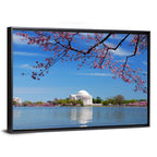 Thomas Jefferson Memorial with Cherry Blossoms Wall Art