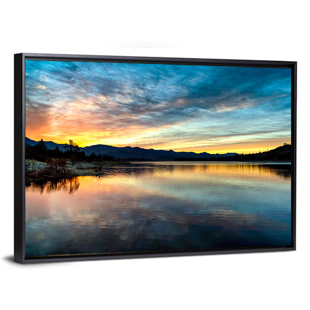 Lake Hemet Sunrise Reflection Wall Art