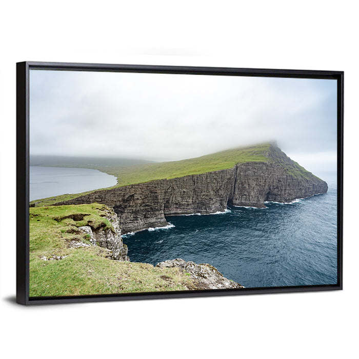 Tralanipan Cliffs Wall Art as a framed canvas