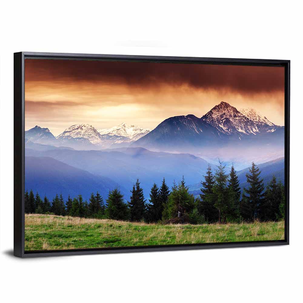 Austria Mountain Peaks Wall Art