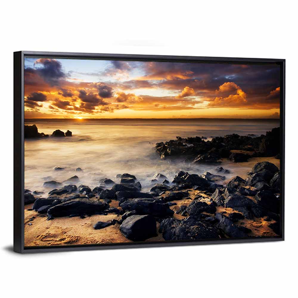 Phillip Island Sunset Silhouettes Wall Art