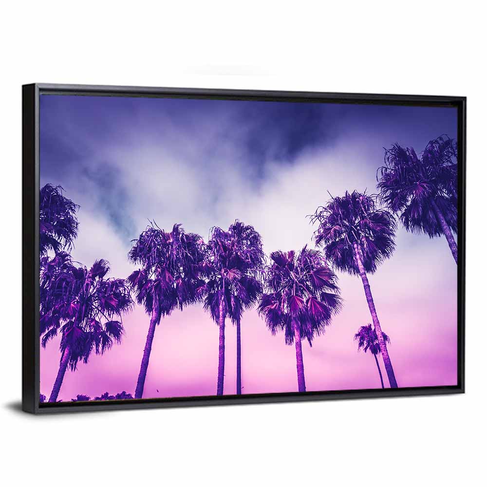 Venice Beach Palm Silhouettes Wall Art