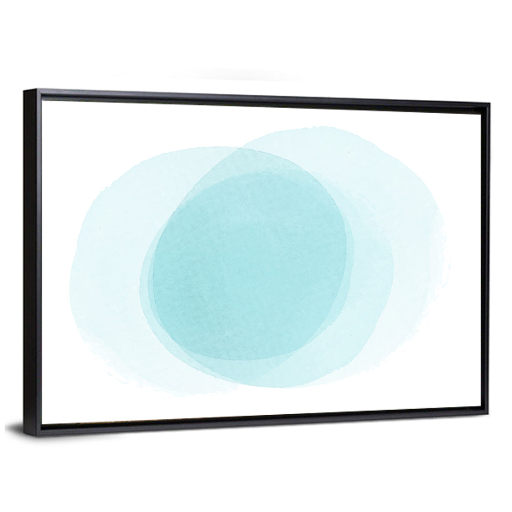 Translucent Blue Circles Wall Art