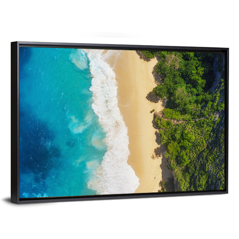 Aerial Turquoise Beach View Wall Art