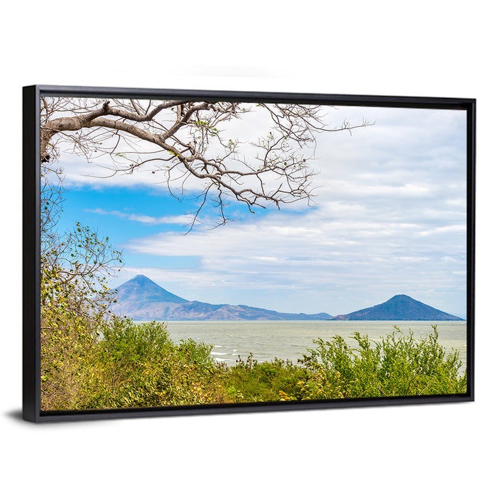 Xolotlan Lake Wall Art as a framed canvas