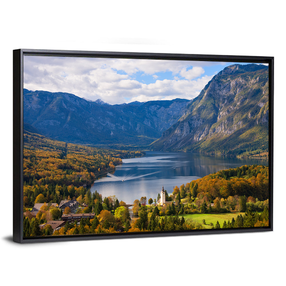 Autumn at Lake Bohinj Wall Art