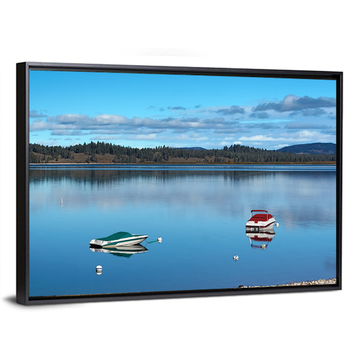 Jenny Lake Reflections Wall Art as a framed canvas