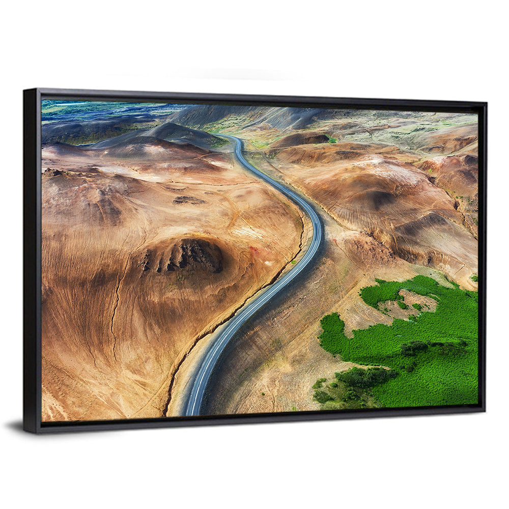 Winding Road in Geysers Valley Wall Art