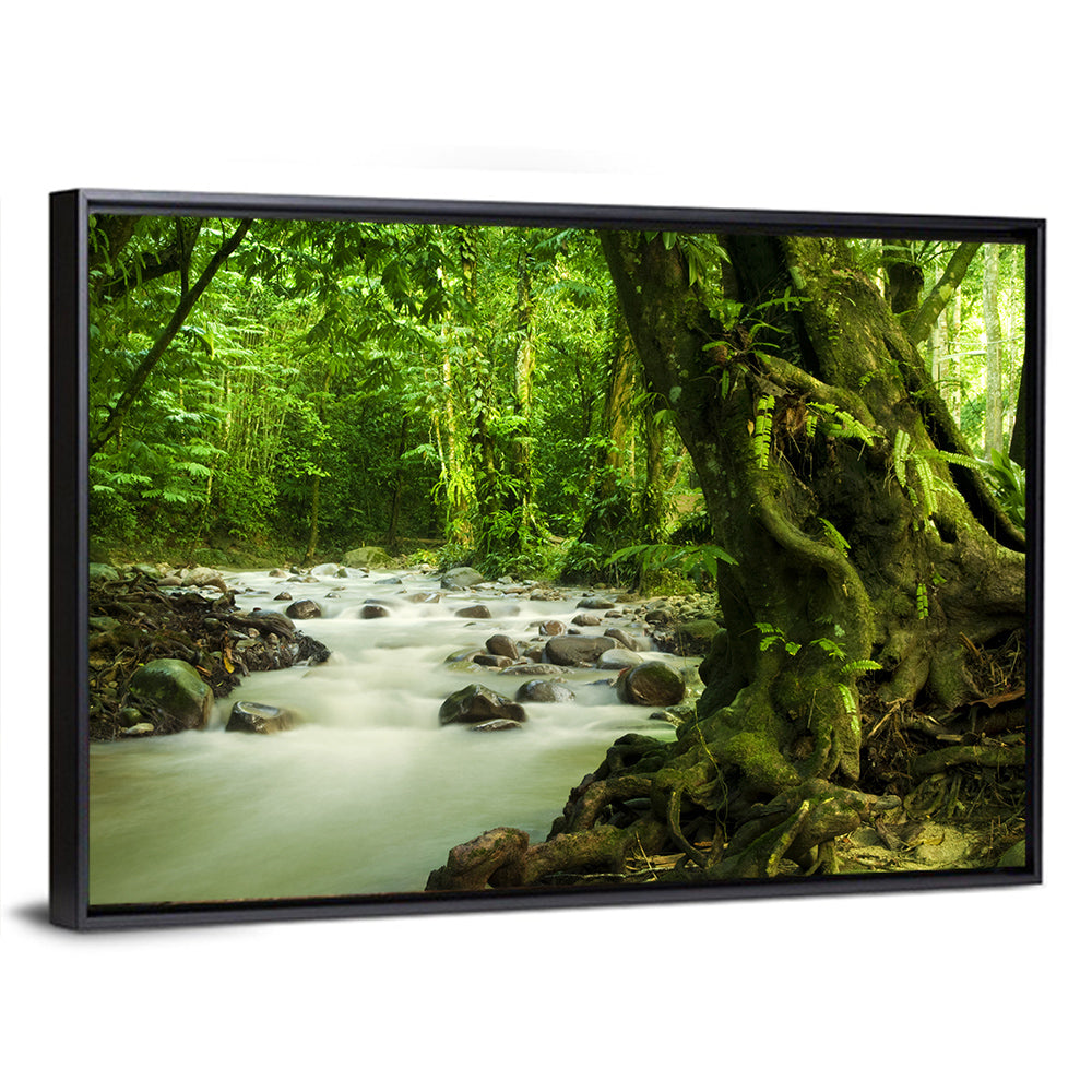 Emerald Rainforest River Wall Art