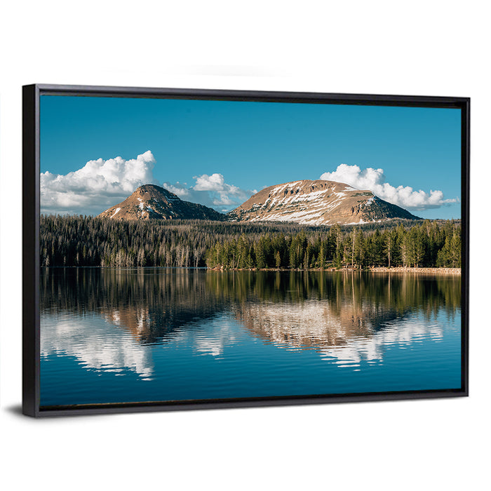 Uinta Mountains at Trial Lake Wall Art as a framed canvas