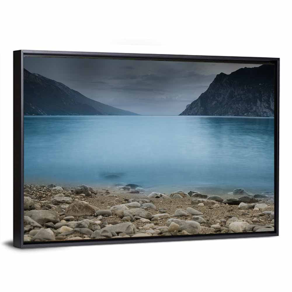 Lake Garda Pebble Shoreline Wall Art