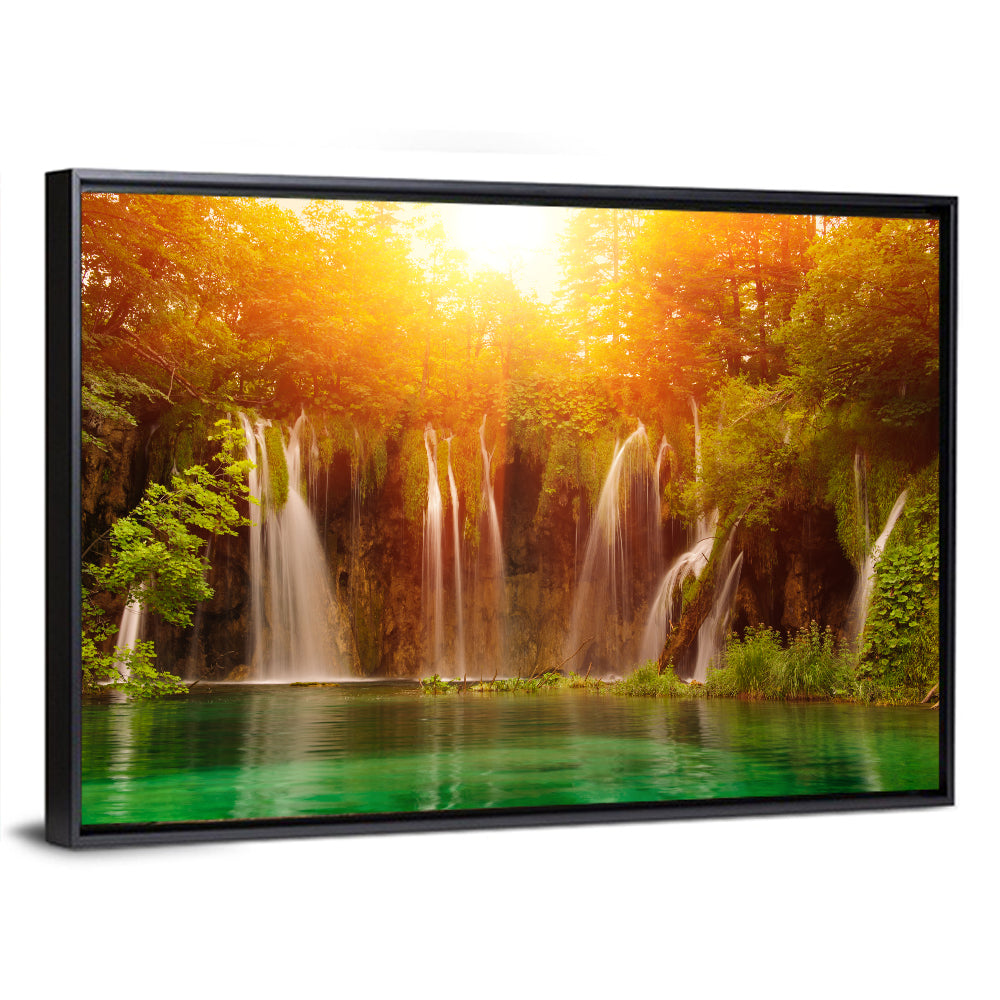 Plitvice Lakes Waterfalls Wall Art
