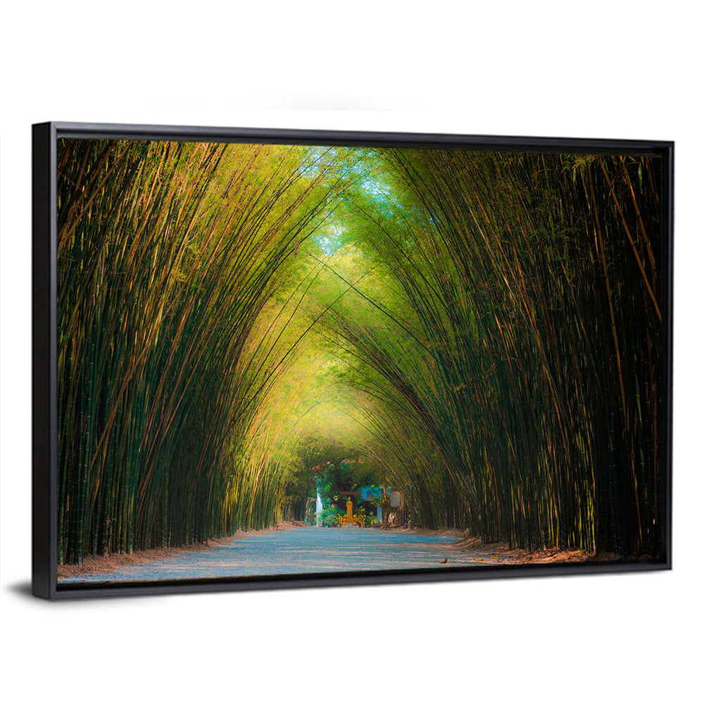 Arched Bamboo Tunnel Wall Art