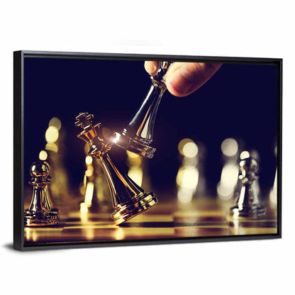 Chess Closeup Wall Art