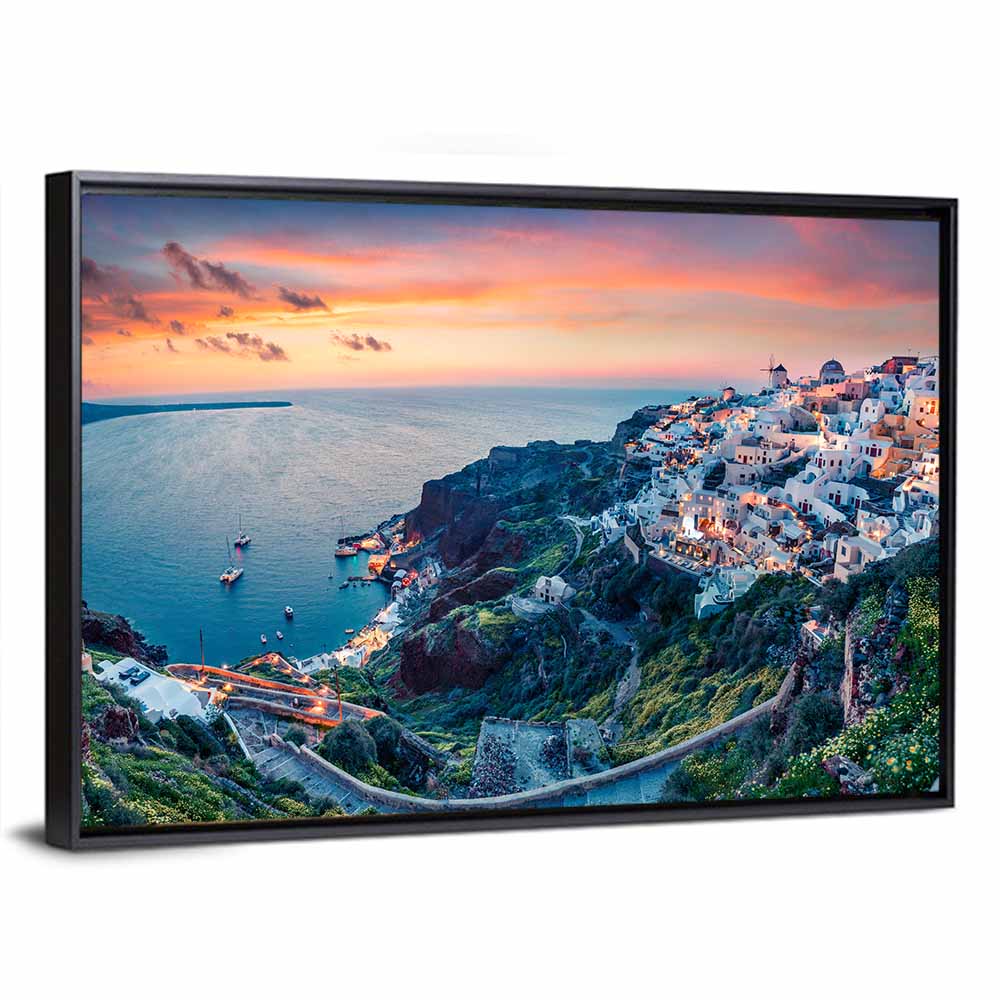 Oia Sunset, Santorini Wall Art