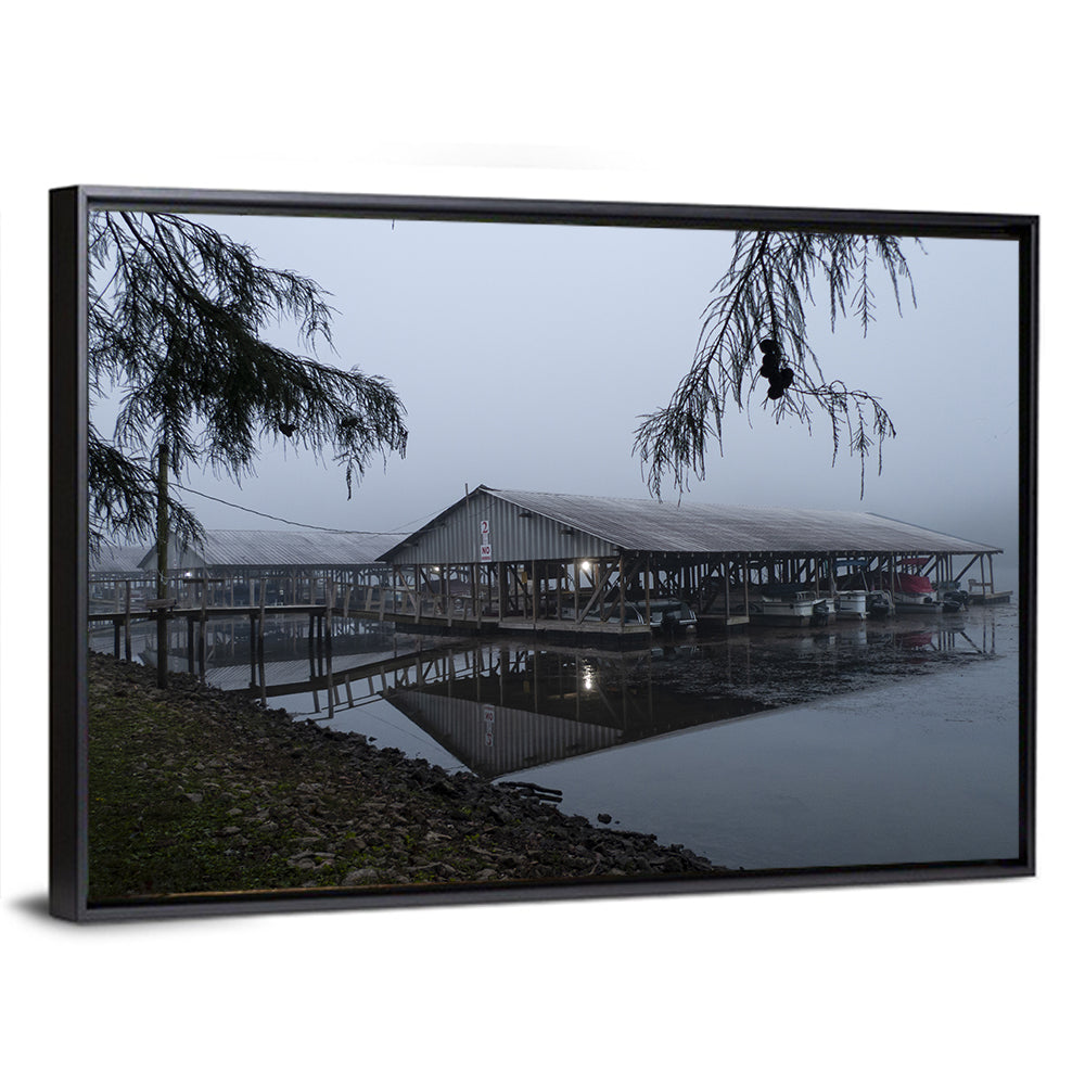 Ozark Beach Resort Boathouse Wall Art