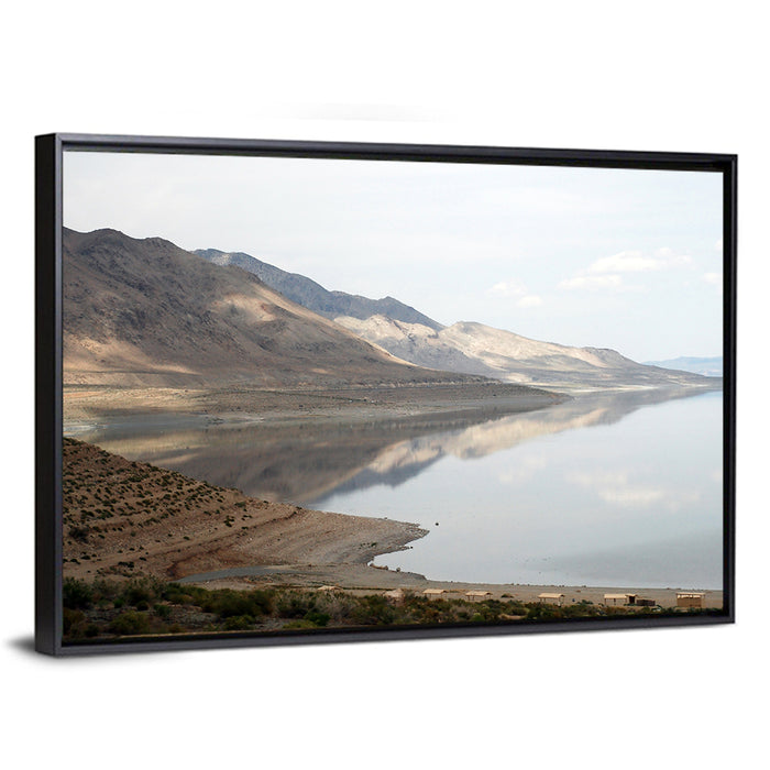 Walker Lake Reflections Wall Art as a framed canvas