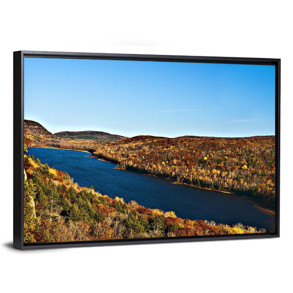 Lake of the Clouds Golden Hour Wall Art