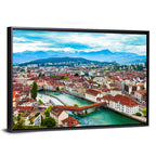 Lucerne Chapel Bridge View Wall Art